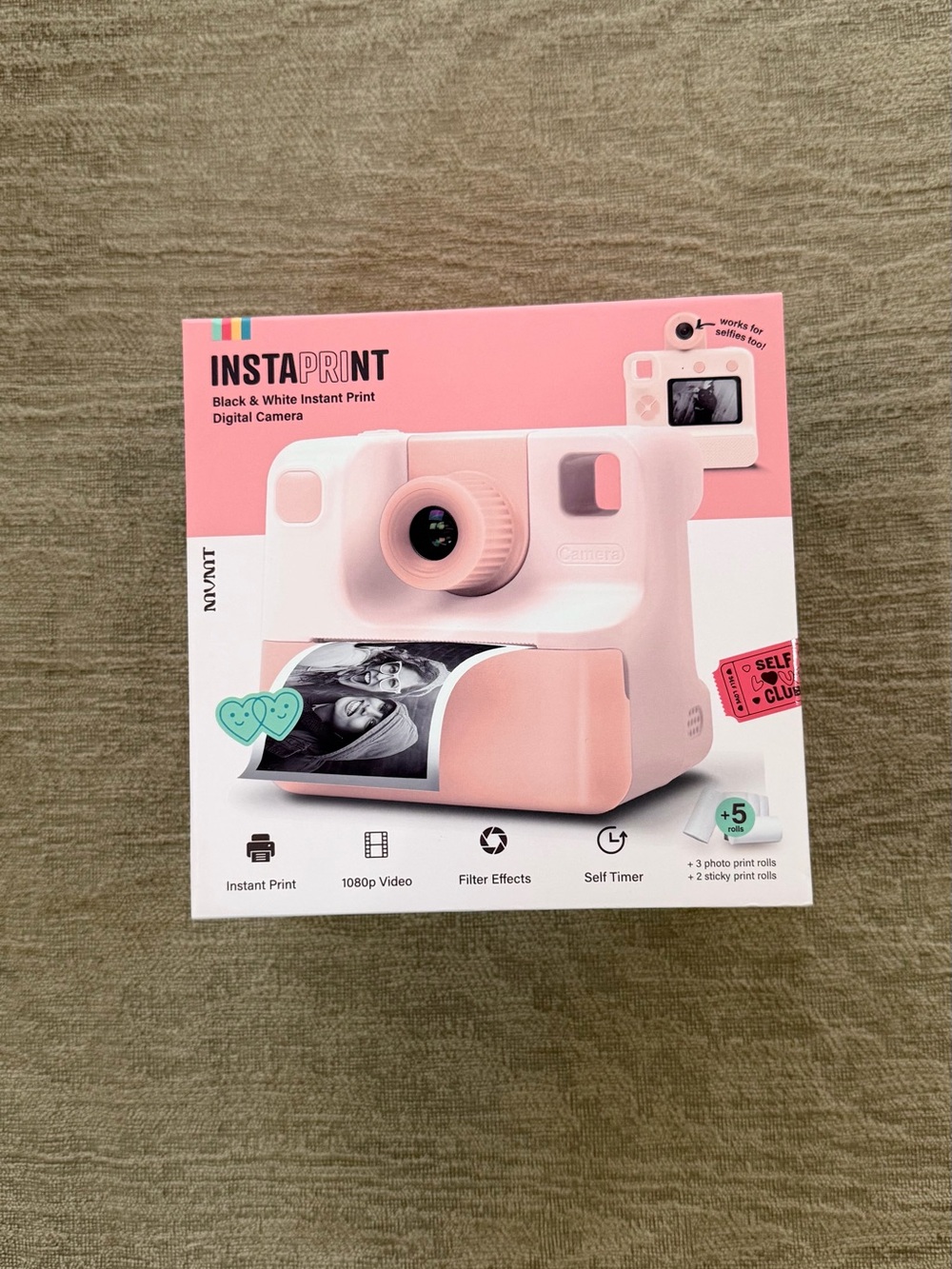 InstaPrint Instant Print Camera in Pink 
New in Box
Digital Camera + Printer